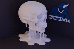 Cranio escorrendo sangue.stl 3d model