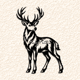 buck-deer WALL ART HOME DECOR 3d model