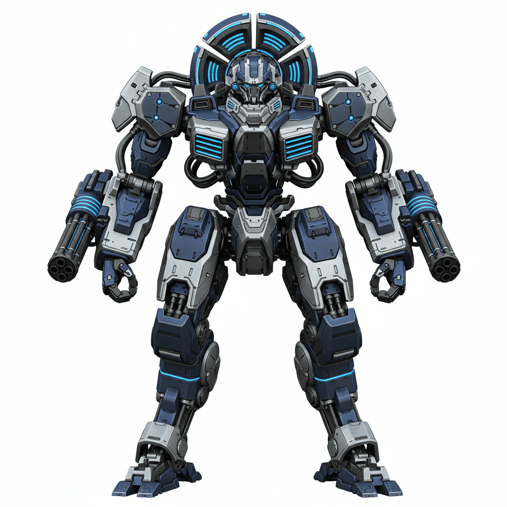 Military Mechs : Shockwave Combat Titan Mech 3d model