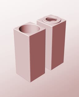 CS68-180-P Modular pierced component container modern decor 3d model