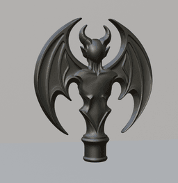 Demonesse Staff Topper (ACME Thread & Solid Versions) 3d model