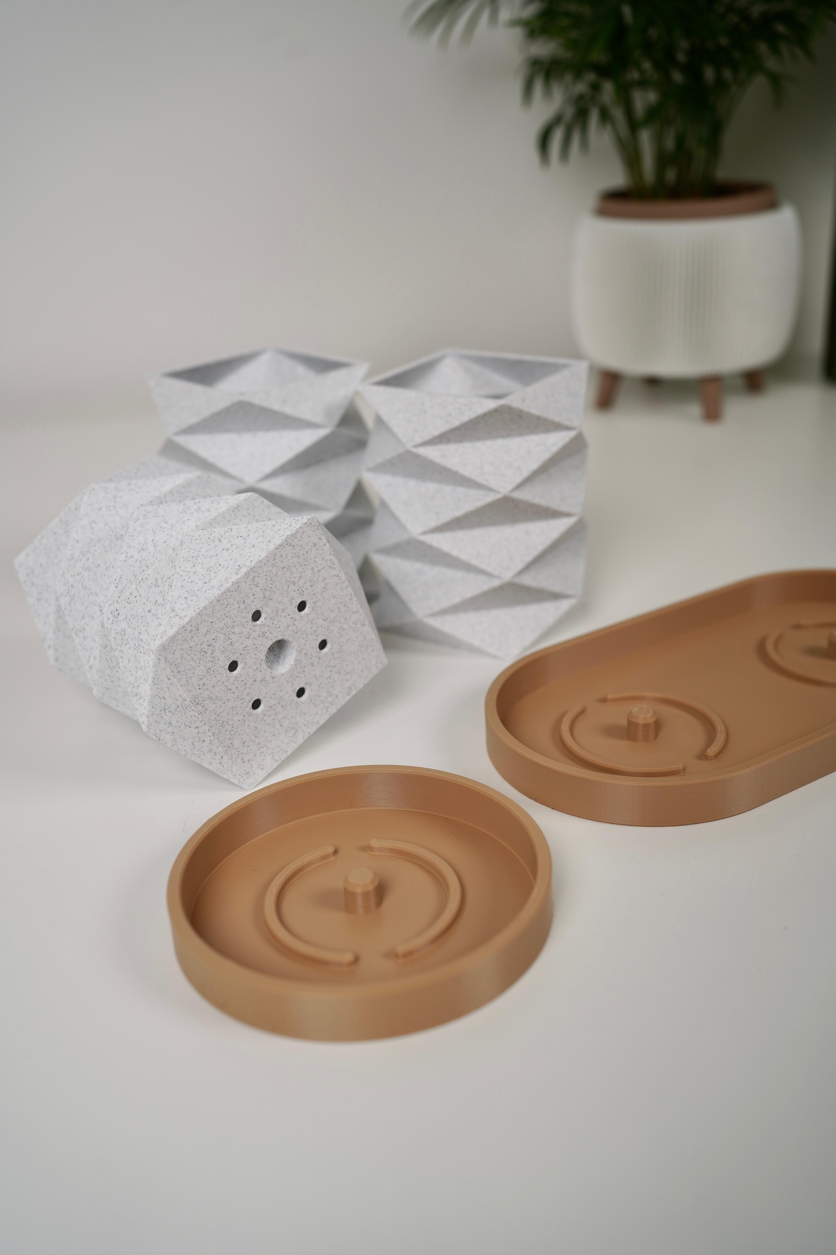 ORIGAMI planters 3d model