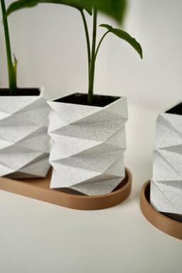 ORIGAMI planters 3d model