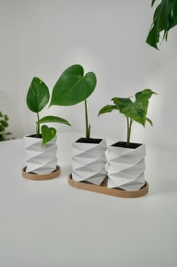 ORIGAMI planters 3d model