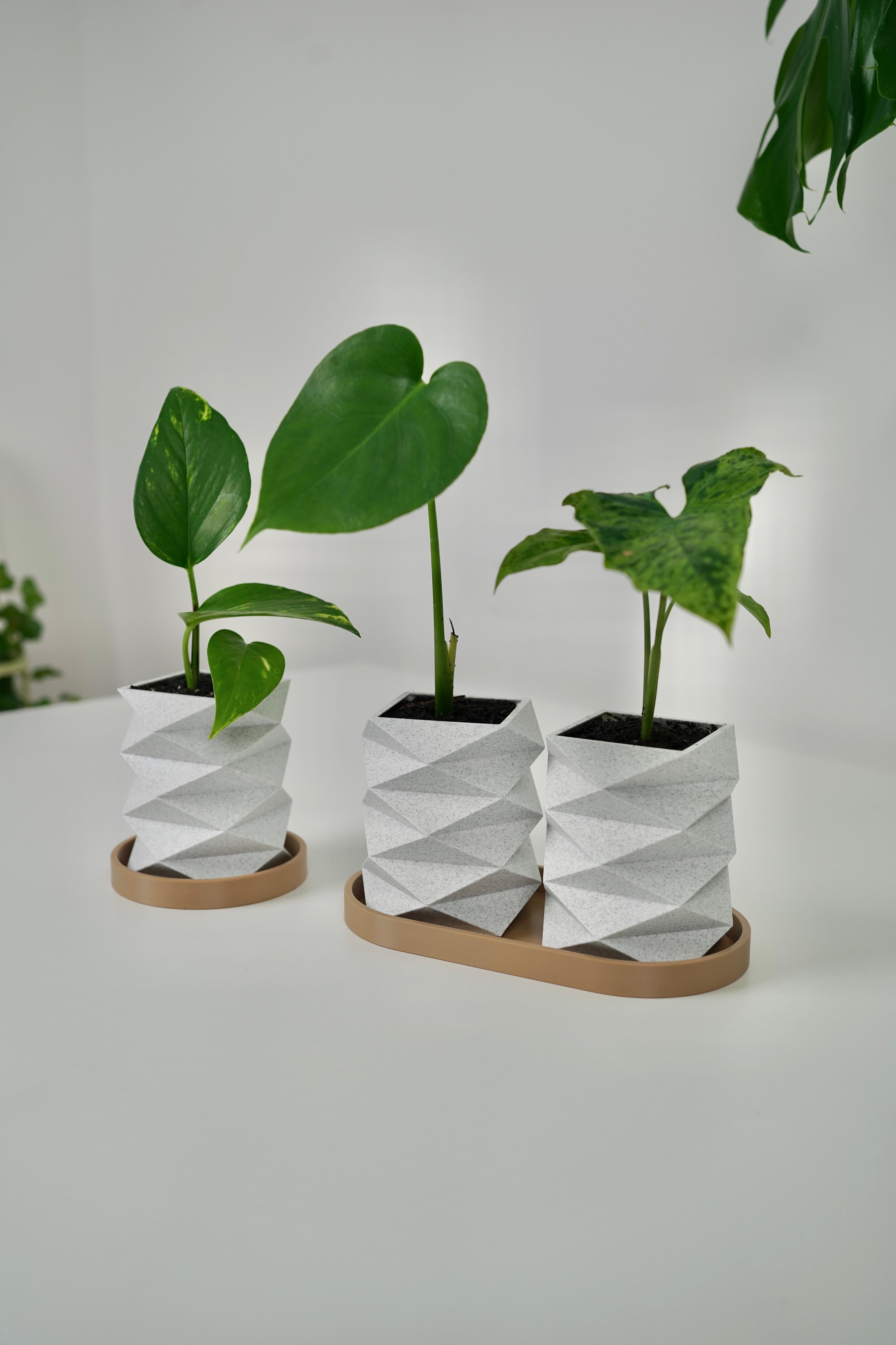ORIGAMI planters 3d model