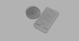 Fathers Day Set Coaster And phone Stand 3d model