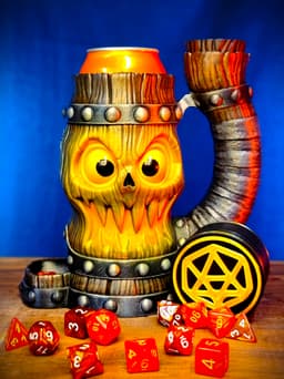 Spooky Monster Mug Dice Tower 3d model
