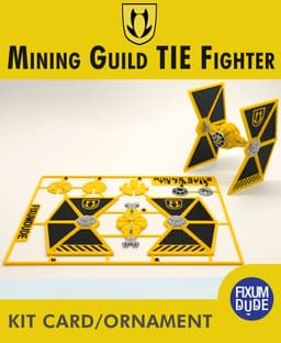 Mining Guild TIE Fighter Kit Card 3d model