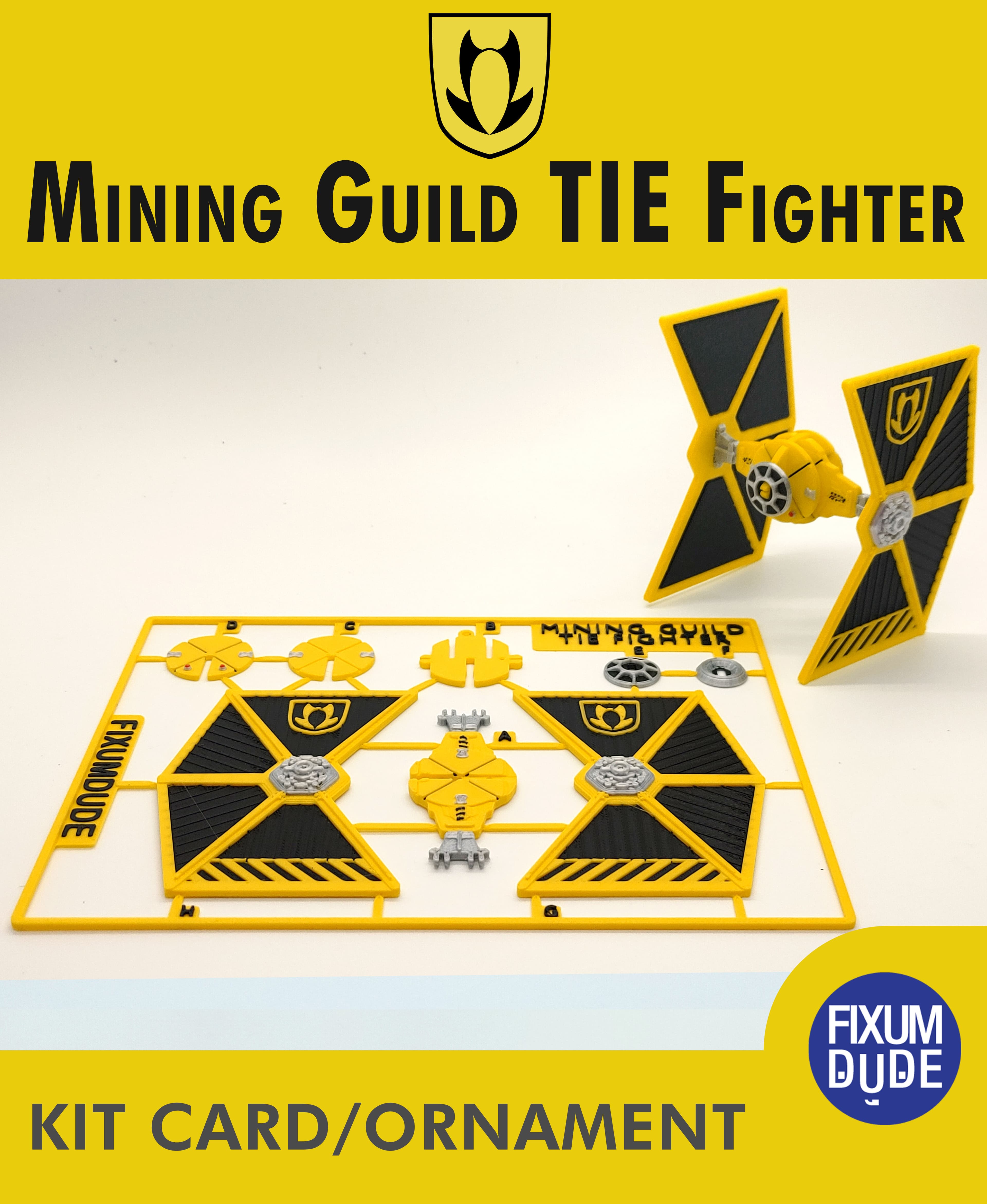 Mining Guild TIE Fighter Kit Card 3d model