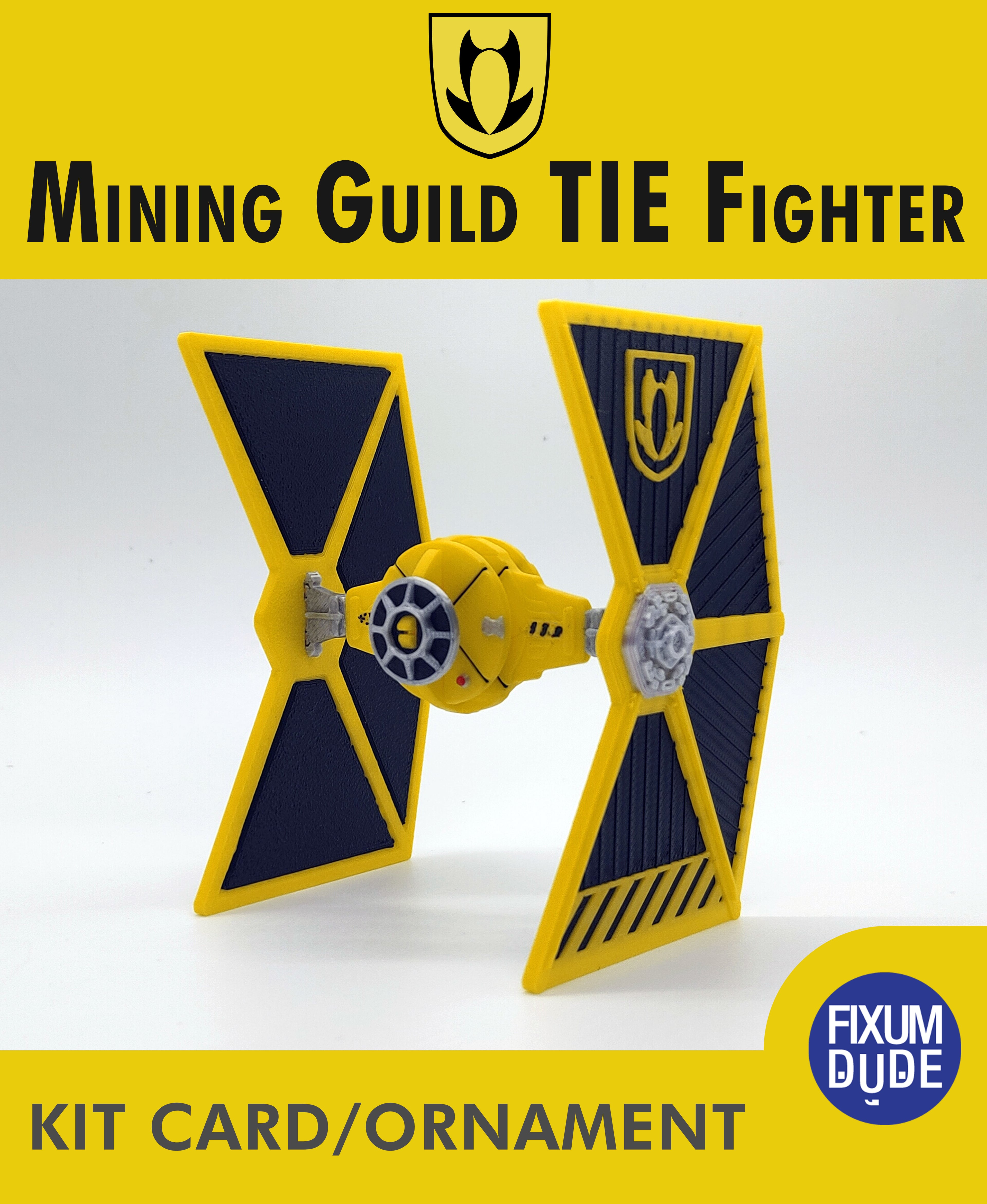 Mining Guild TIE Fighter Kit Card 3d model