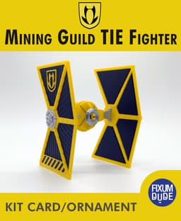 Mining Guild TIE Fighter Kit Card 3d model
