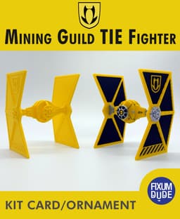 Mining Guild TIE Fighter Kit Card 3d model