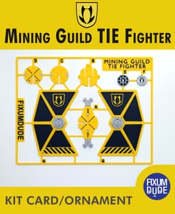 Mining Guild TIE Fighter Kit Card 3d model