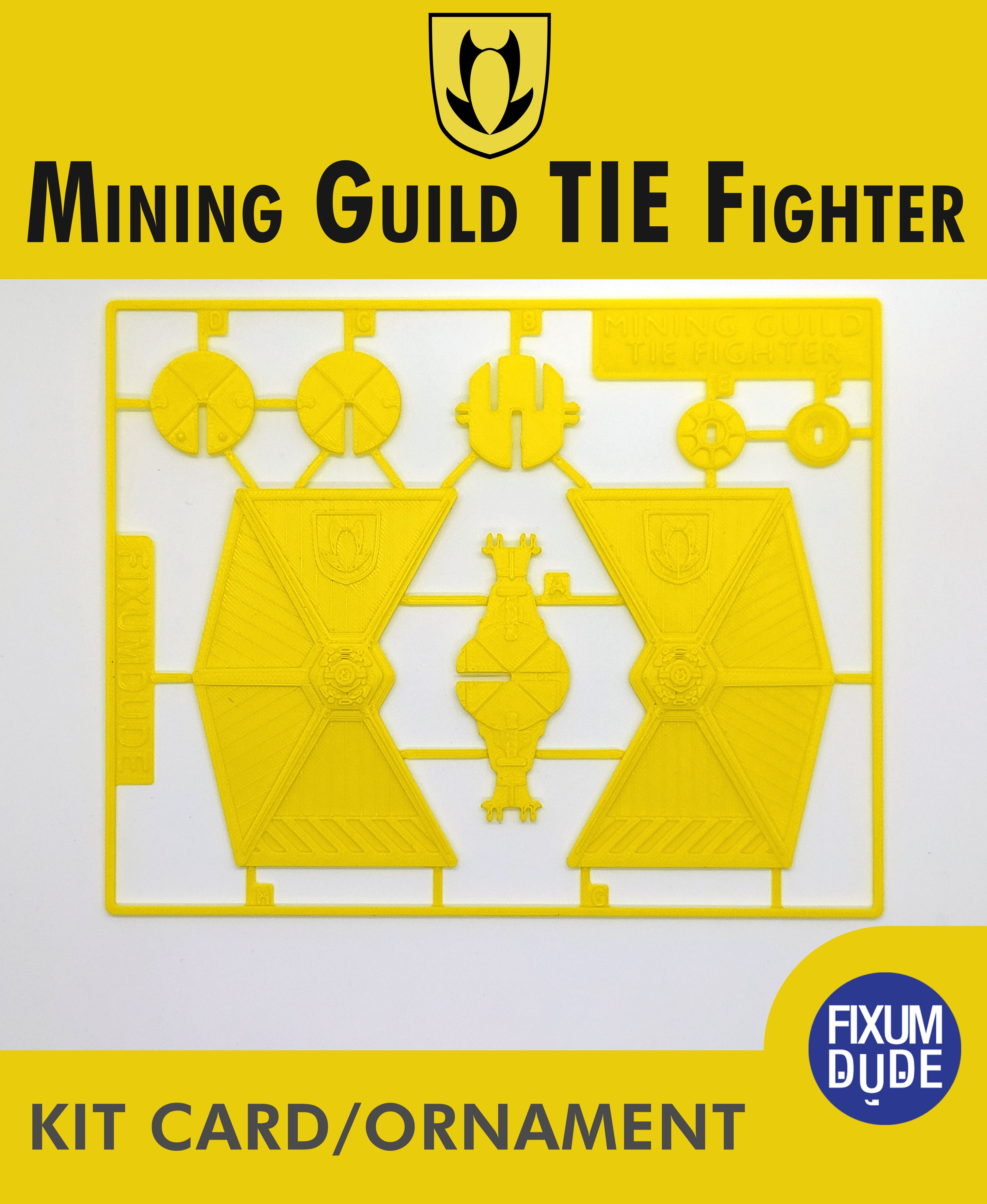 Mining Guild TIE Fighter Kit Card 3d model