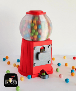 Coin Operated Gumball Machine / No Supports 3d model