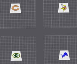 NFC North Torso Inserts 3d model