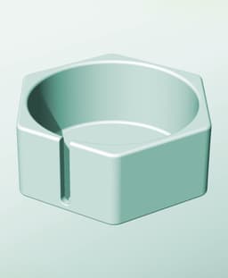 CH162-75-S Stackable slotted component box for creative makers 3d model