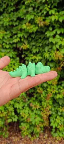 Flexi Sleepy Crocodile - Print in Place 3d model