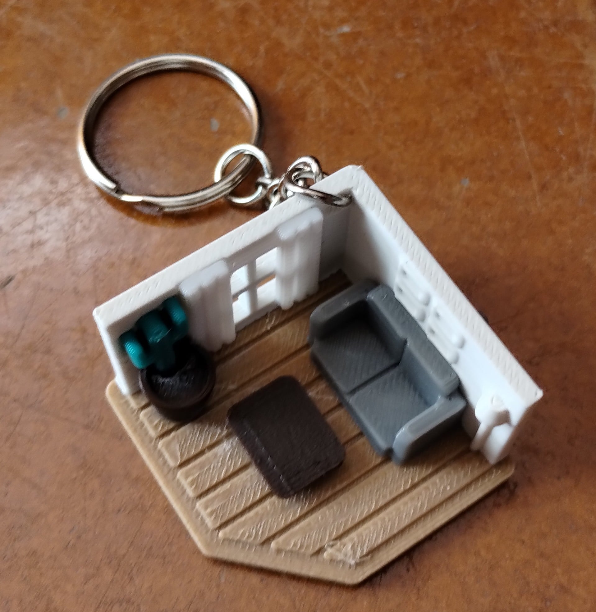Living Room Keychain - No Multicolor System 3d model