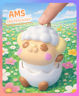 Hatching Little Sheep Easter Clicker (Multicolor) 3d model