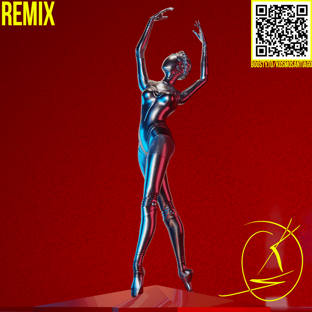 Twin ballerina (First) Atomic Heart 3d model