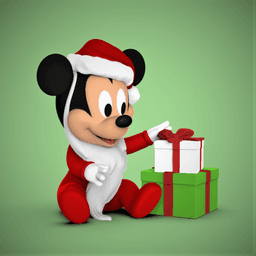 Baby Mickey -Santa 3d model
