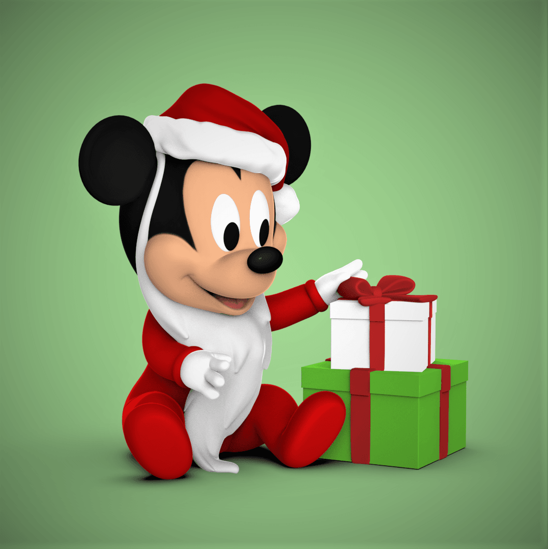 Baby Mickey -Santa 3d model