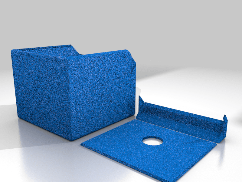 Box with Sliding Lid with Hole 3d model