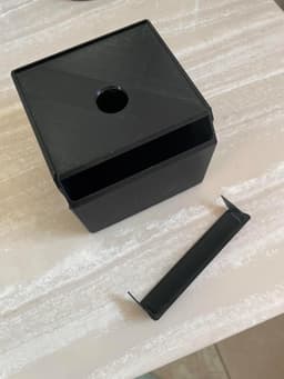 Box with Sliding Lid with Hole 3d model