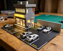1:64 Scale JDM Diecast Market Diorama | 3D Printable 3d model