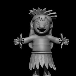 Articulated Hula Dancing Lilo Flexi Toy 3d model
