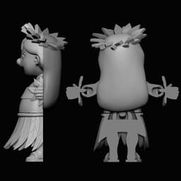 Articulated Hula Dancing Lilo Flexi Toy 3d model