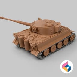 Foldable Tank TIGER-I early production 3d model