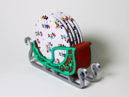 Modular Sleigh Coaster Holder 3d model