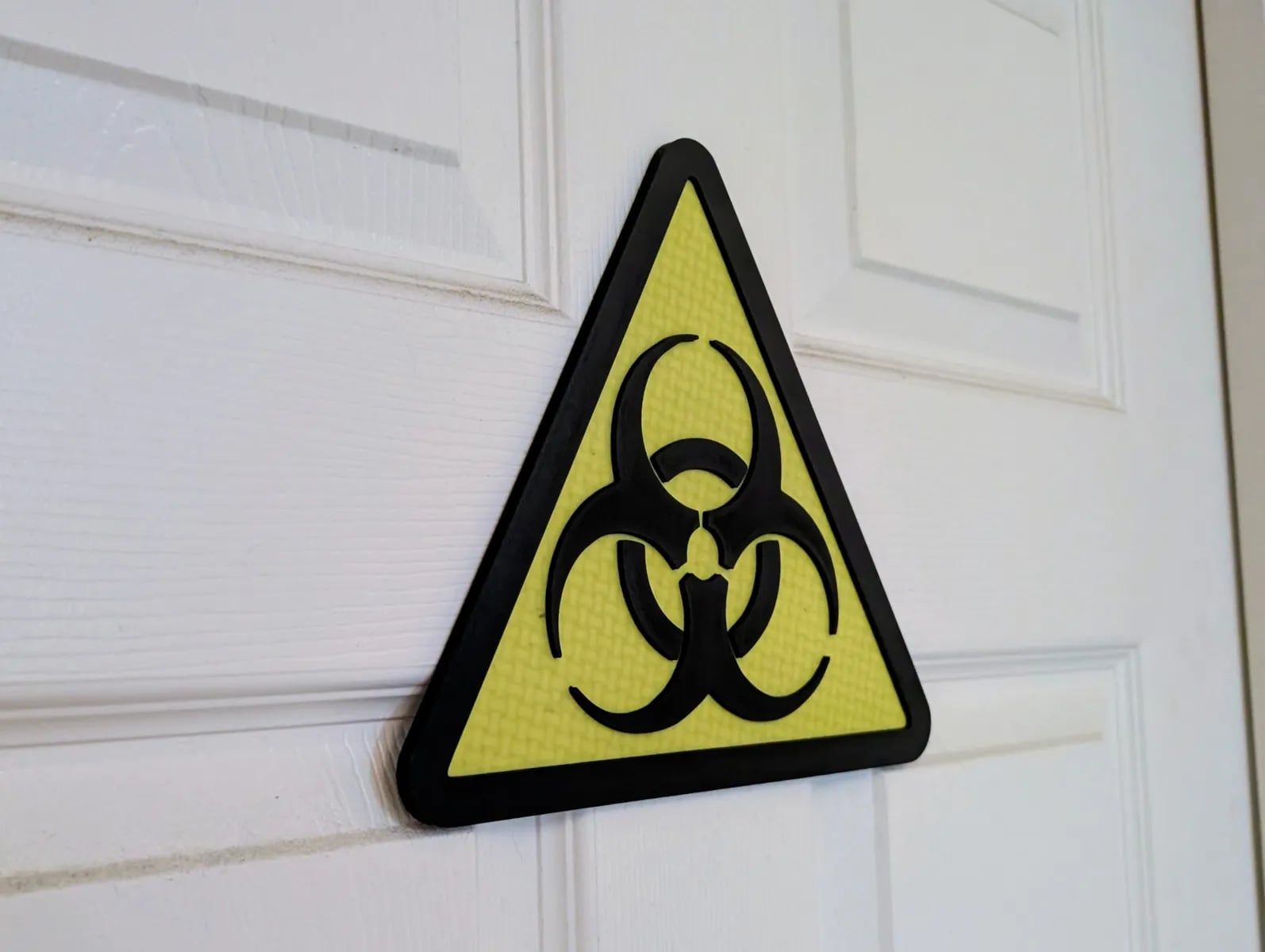 Biohazard Door Sign Warning Plaque 3d model