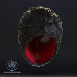 Spiderman Becoming Venom Mask 3d Printer File STL 3d model