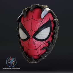 Spiderman Becoming Venom Mask 3d Printer File STL 3d model