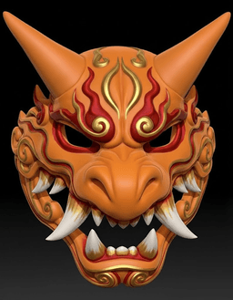 Charizard Menpo Mask V2 3d model