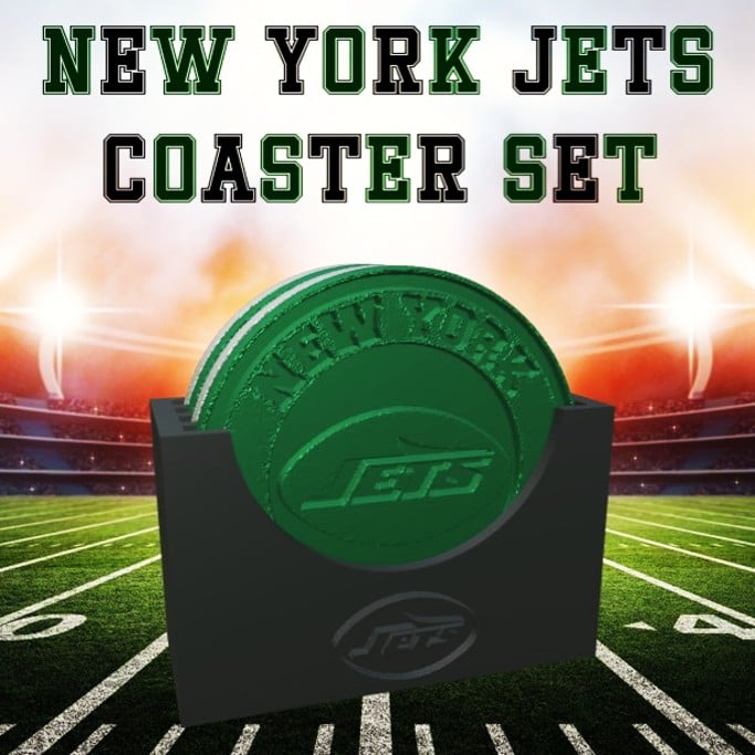New York Jets Coaster Set (NFL) 3d model