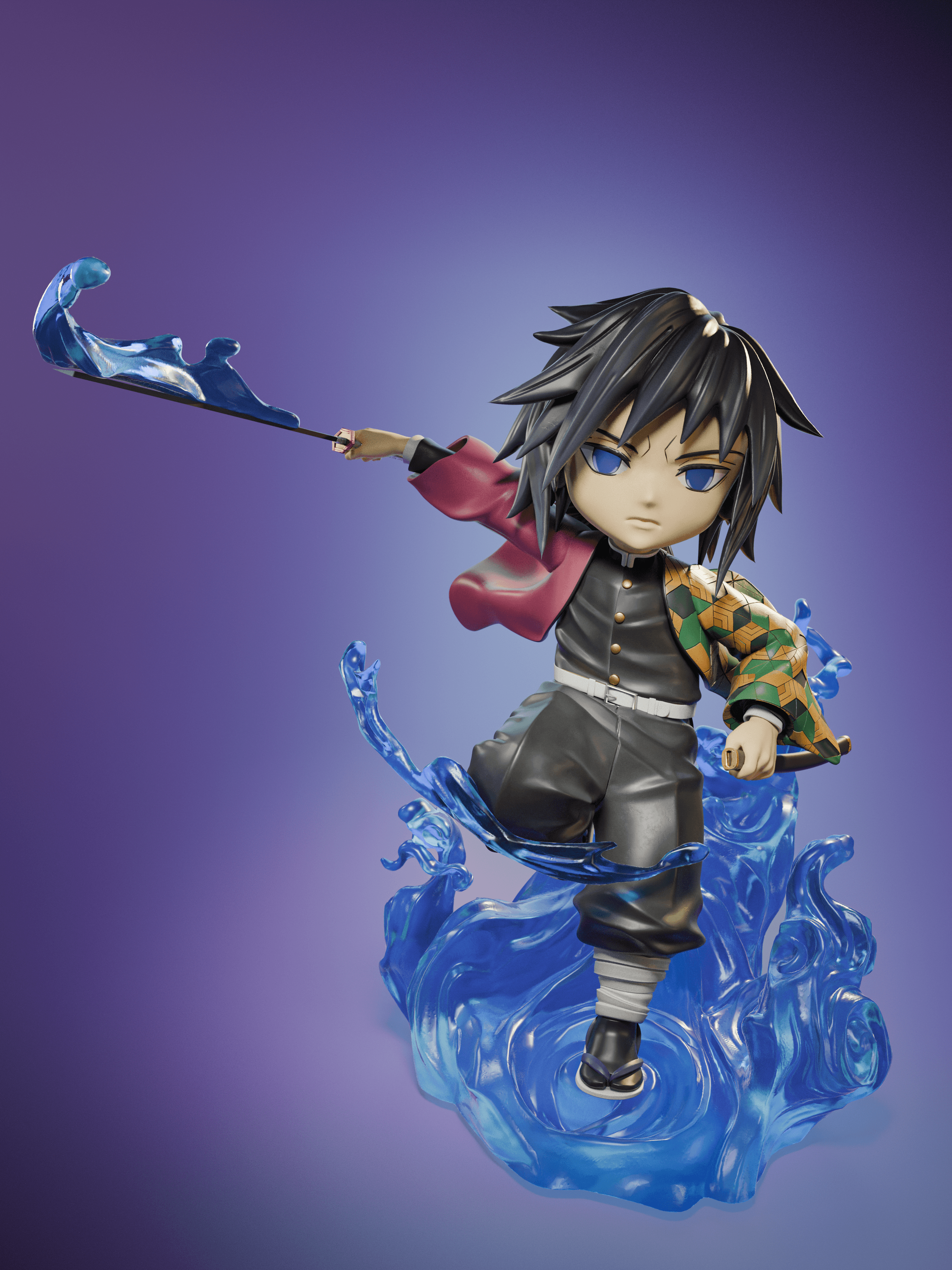 Demon Slayer Tomyoka Chibi - Premium Collectible 3d model