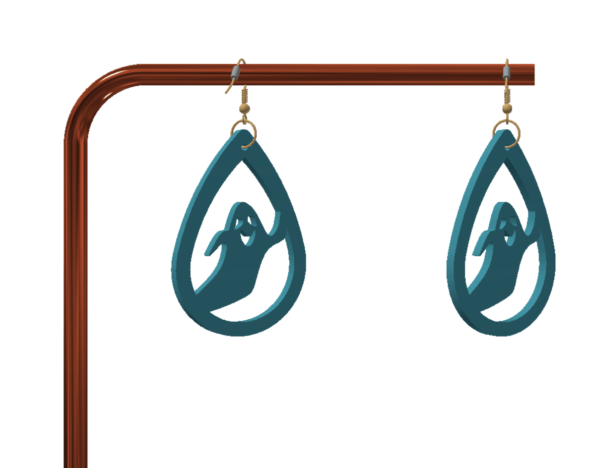 Cute keychain / earrings 3d model