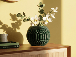 Soft Stardust – Geometric Textured Decorative Pot 3d model