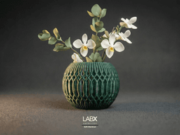 Soft Stardust – Geometric Textured Decorative Pot 3d model