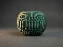 Soft Stardust – Geometric Textured Decorative Pot 3d model