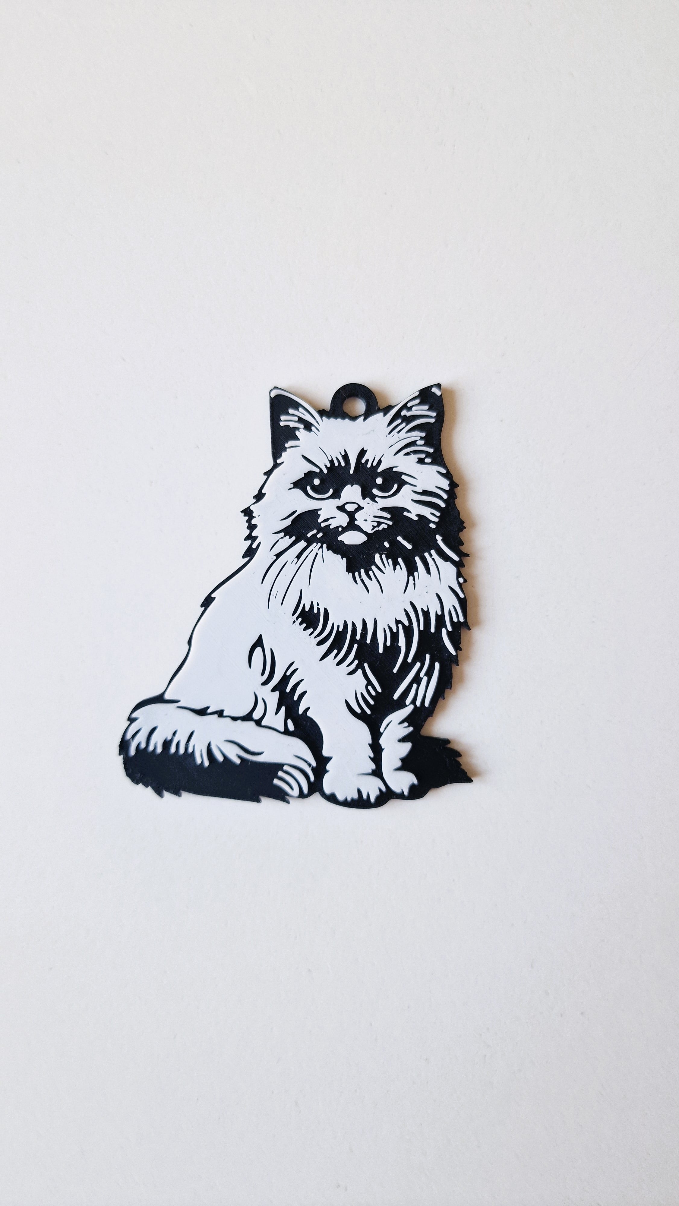 Chinchilla persian keychain+magnet 3d model