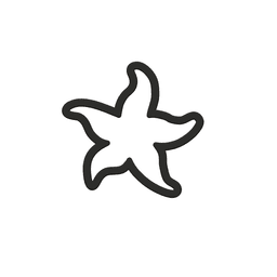 Starfish Cookie Cutter STL File - 4 inches 3d model