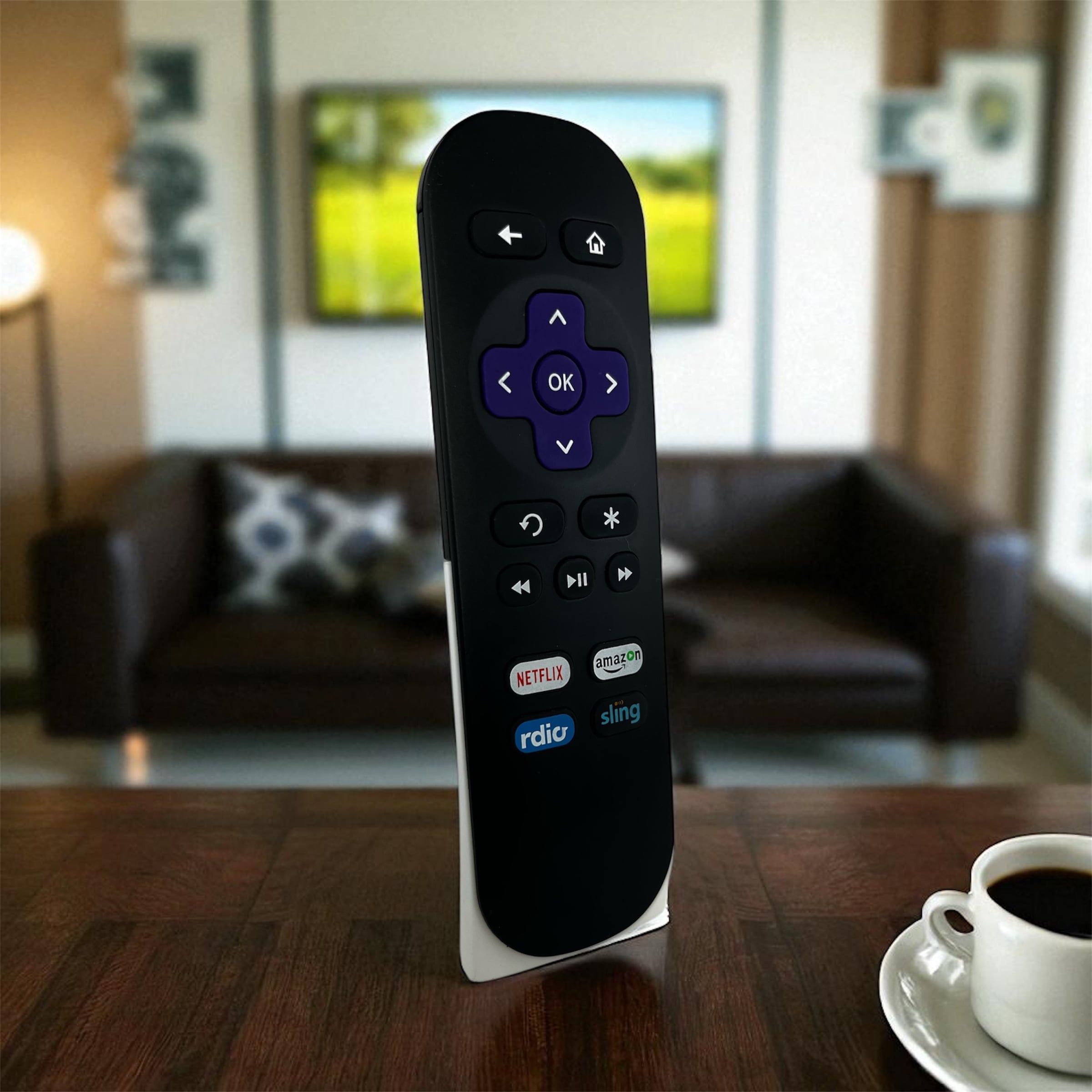 Battery Cover + Stand for Roku Stick Remote 3d model