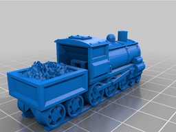 Signal box with train 3d model