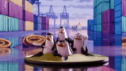 Penguins of Madagascar Figurine Set Collectible 3d model