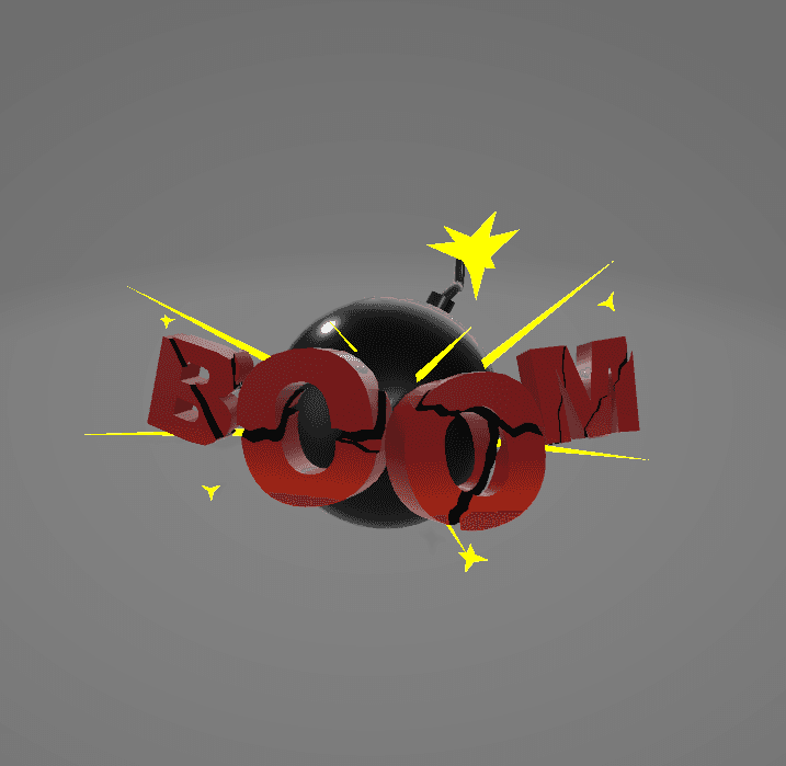 Boom! (Pin) 3d model